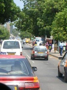 Streets of Accra from bus