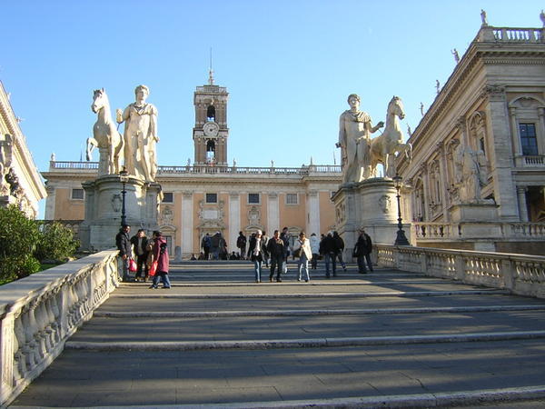 The steps to the piazza
