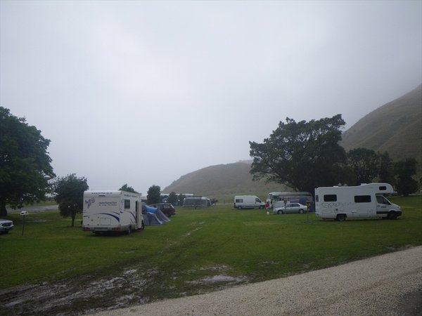 Rain on our campsite/regen op de camping (alweer)