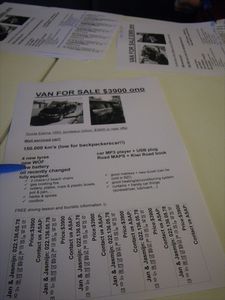 trying to sell our VAN/proberen onze auto te verkopen