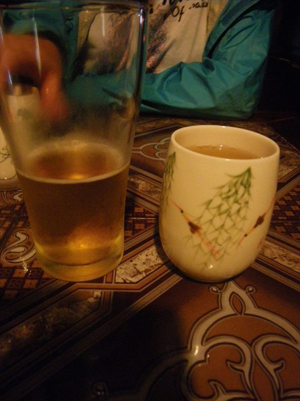 Beer and Oolong tea/Bier en Oolong thee