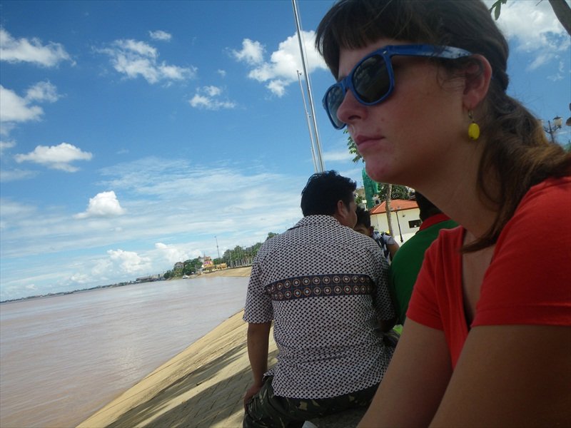 Riverside in Phnom Penh/langs de rivier