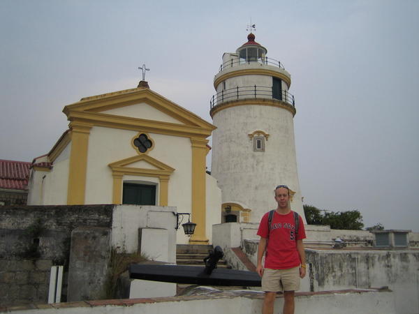 Ronan In Front Of The Lighthouse