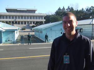 Ciaran With North Korea In Background