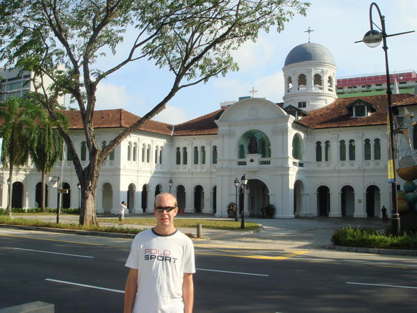 Ronan Outside The National Museum Of Singapore
