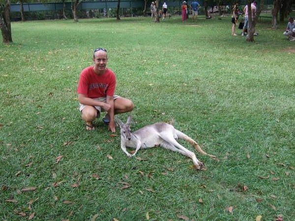 Ronan With A Kangaroo