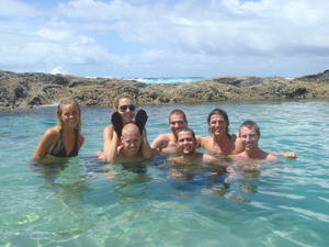 The Gang Cooling Off In The Champange Pools