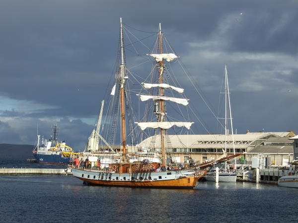 A Tall Ship In Hobart Harbour