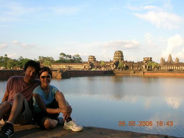 Sunset in Angkor Wat 01