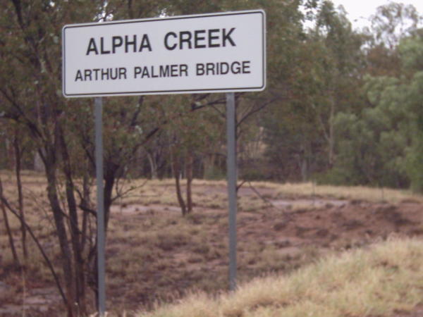 Alpha Creek Sign