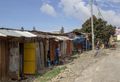 Roadside shacks in Mbeya