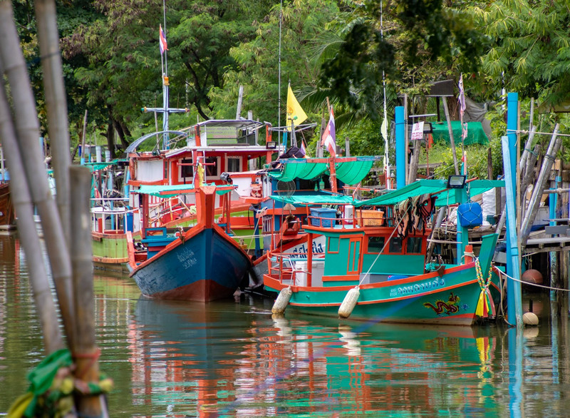 Fishing boats on the canal