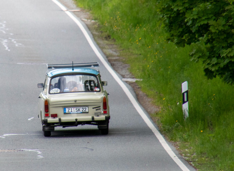 A trabi on the road