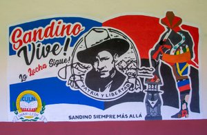 Sandino's image is everywhere in León