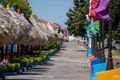 A long walk along the Salvador Allende park boulevard