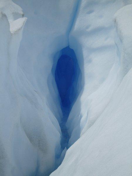 A cool blue ice cave