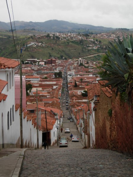 Sucre´s steep streets