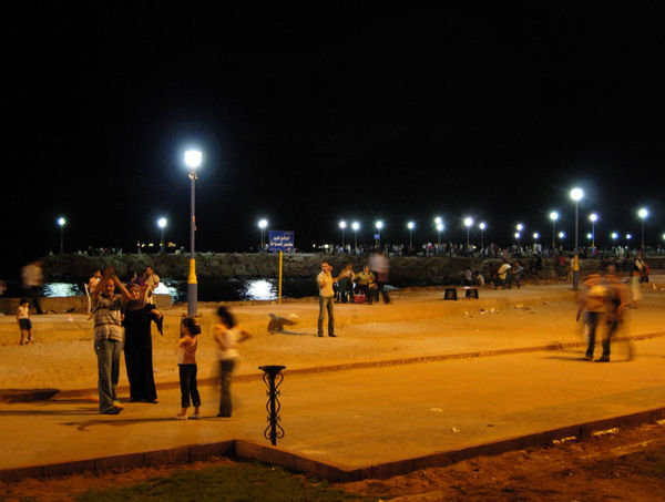 The Corniche by night
