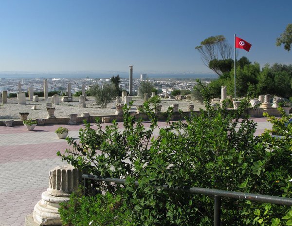 Looking down on Tunis