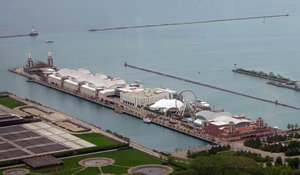 Navy Pier from above