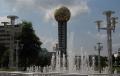 Sunsphere and fountains