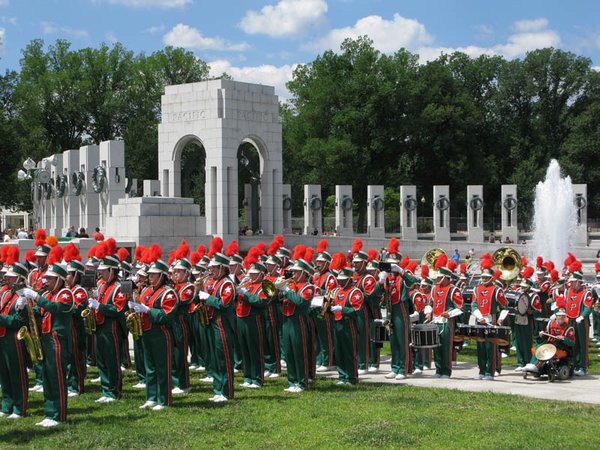 School Band by the WWII Memorial