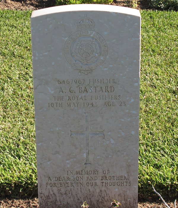 The Grave of Fusilier Bastard