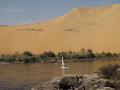 Sand dunes by the Nile
