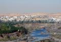 The Nile trickles through the dam