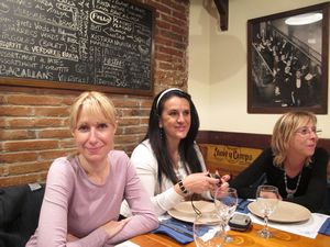 Eating at a traditional Catalan restaurant