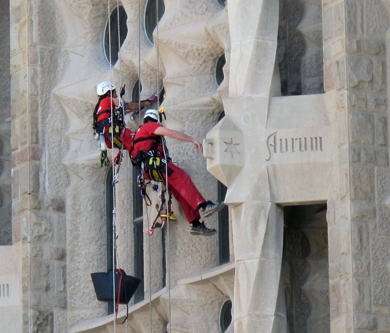 Cleaning the Sagrada Familia