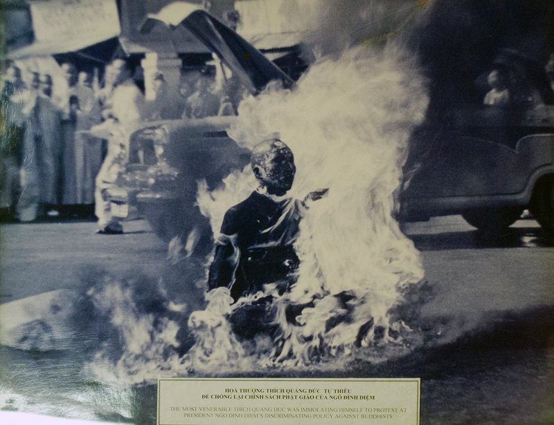 Self immolating monk