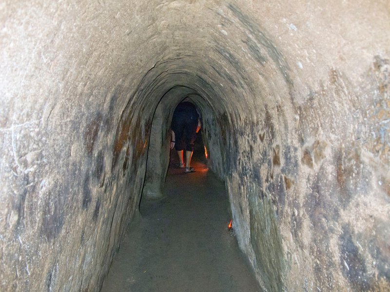 Inside the tunnels