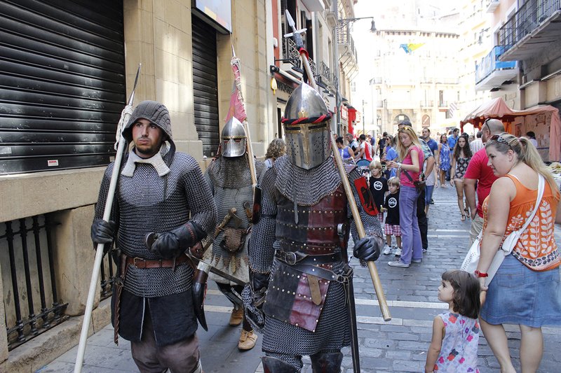 Knights wandering the streets