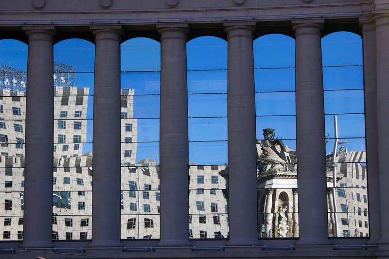 Reflections of the Plaza de Espana