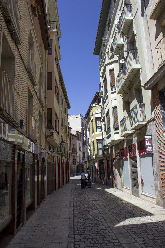 Tudela cobbled street