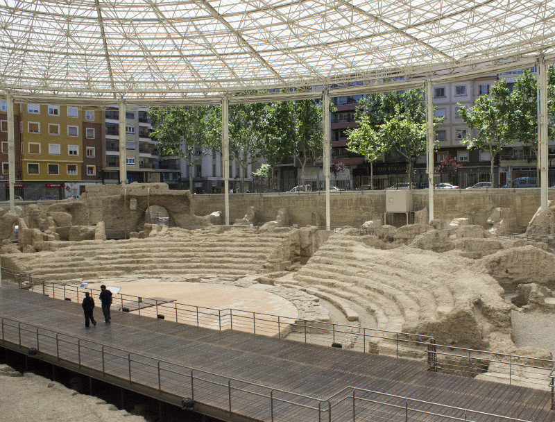 Roman theater in Zaragoza