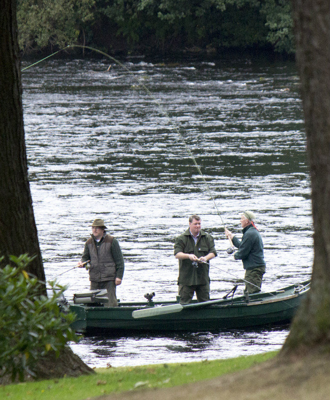 Fly fishing on the River Tay