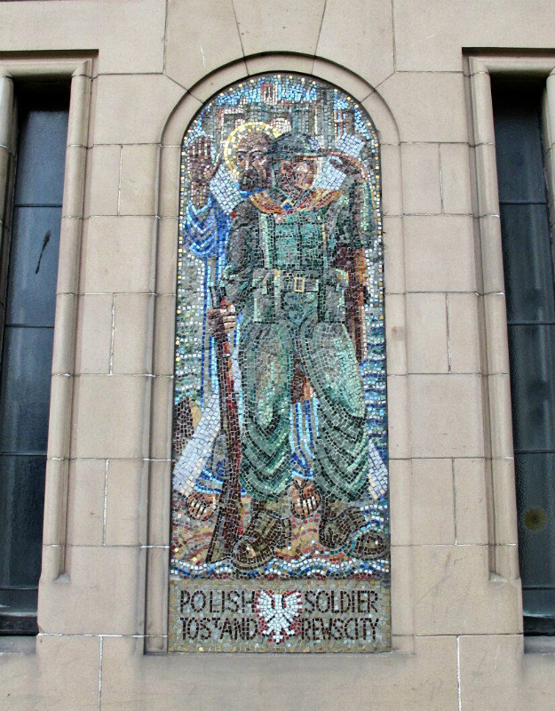 Polish soldiers' mosaic