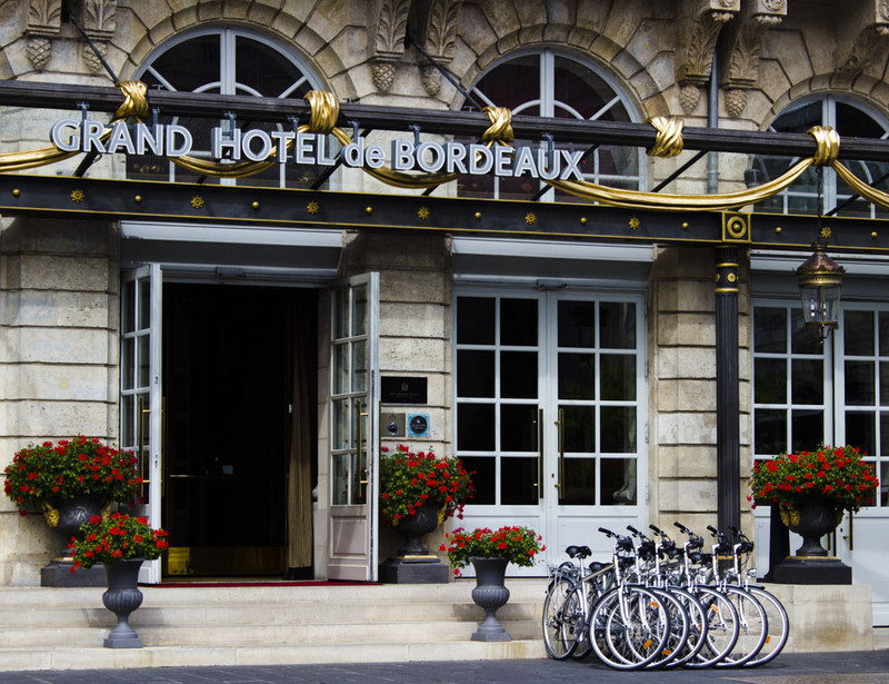 Bikes outside the Grand Hotel