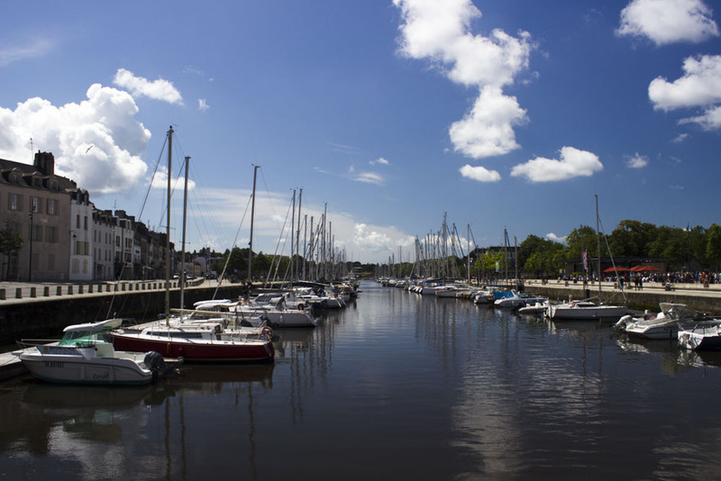 The marina in more favourable weather