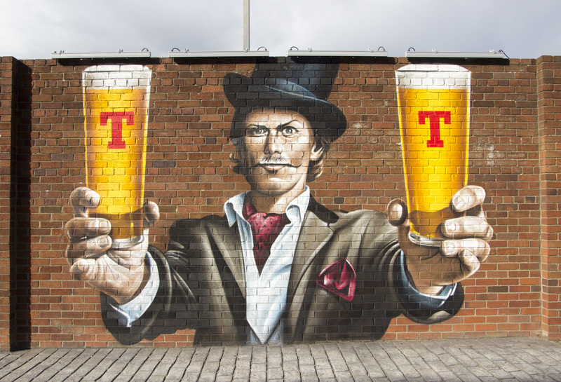 Outside the Tennents Lager brewery
