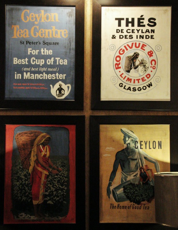 Tea posters in the Grand Hotel