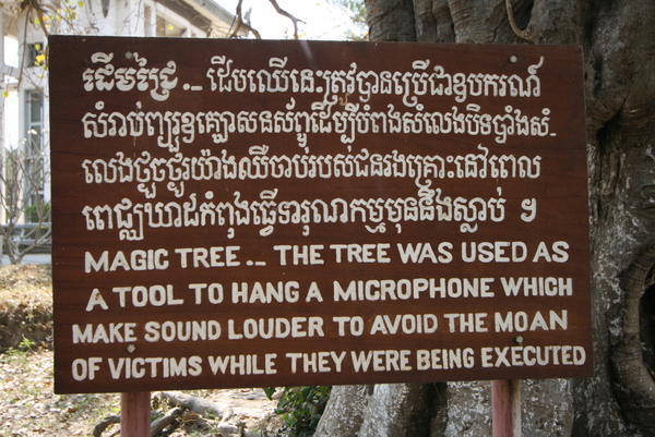 Sign at Choeung Ek