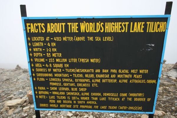 Info on Lake Thilicho