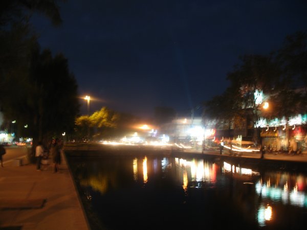 The Moat at Night. 