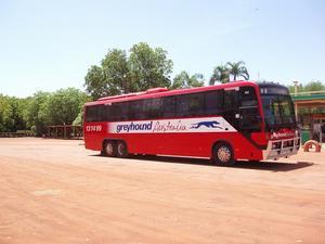 Greyhound Bus - our home for 6000kms