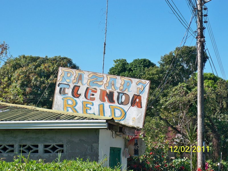 A sign for a shop... the Reids!!