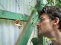 Dario and a butterfly