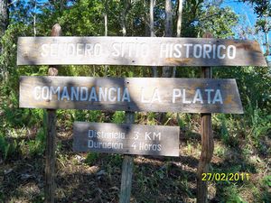 The sign to La Commandancia